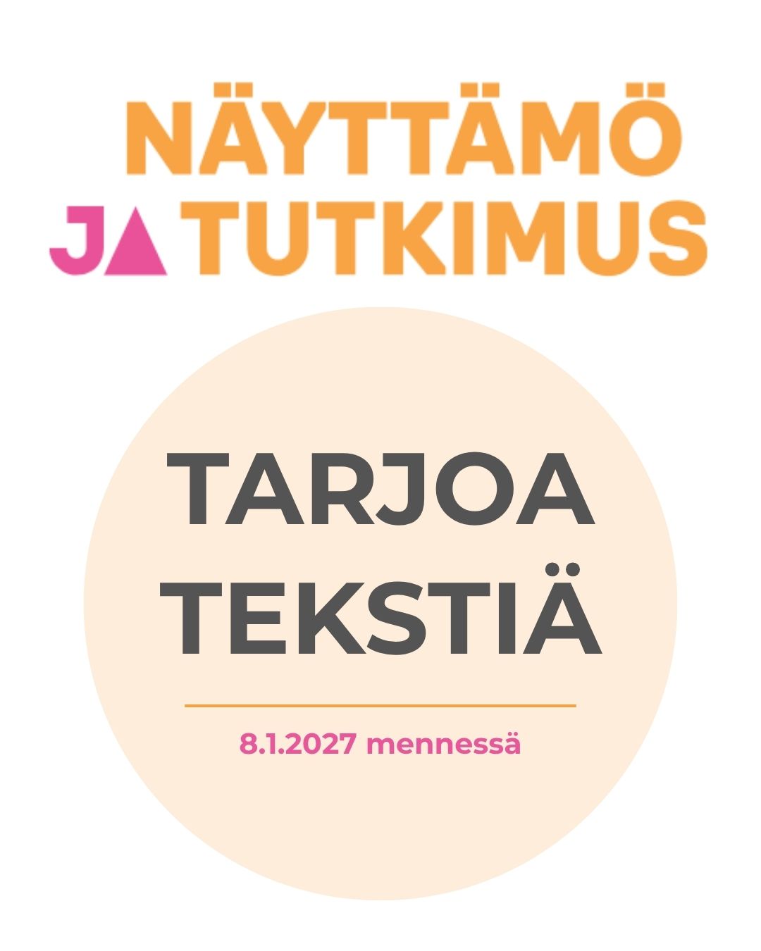 Tarjoa tekstiäsi